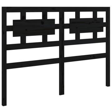 Black Solid Wood Bed Frame 140x190 cm - Stylish & Durable