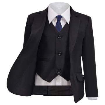 Children's 3 Piece Dinner Suit Size 116/122 - Stylish Black Suit