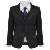 Children's 3 Piece Dinner Suit Size 116/122 - Stylish Black Suit