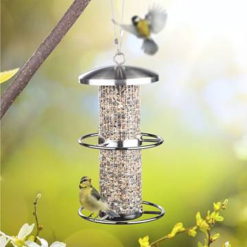 HI Stainless Steel Hanging Bird Feeding Station | 14x27.5 cm