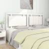 Bed Headboard White 185.5x4x100 cm Solid Pine Wood Colour white Size 185.5 x 100 cm Quantity in Package 1 