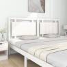 White Bed Headboard | Solid Pine Wood | 185.5x4x100 cm