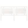 White Bed Headboard | Solid Pine Wood | 185.5x4x100 cm