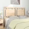 Bed Headboard 145.5x4x100 cm Solid Pine Wood Colour natural Size 145.5 x 100 cm Quantity in Package 1 