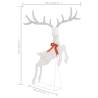 Flying Reindeer Christmas Decoration with 120 LED Lights