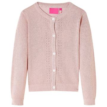 Kids' Cardigan Knitted Soft Pink - Stylish & Cozy | HipoMarket