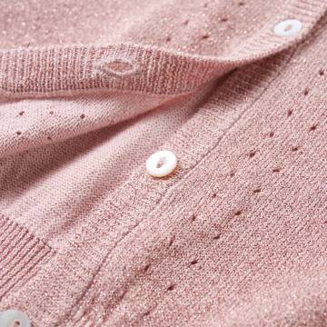 Kids' Cardigan Knitted Soft Pink - Stylish & Cozy | HipoMarket