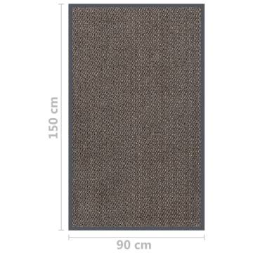 Tufted Doormat 90x150 cm - Dark Brown | HipoMarket