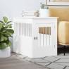 Dog Crate Furniture White 55x80x68 cm Engineered Wood Colour white Size 55 x 80 x 68 cm 