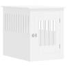 Stylish Dog Crate Furniture White 55x80x68 cm | Hipo Market