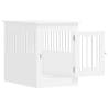 Stylish Dog Crate Furniture White 55x80x68 cm | Hipo Market