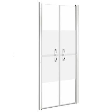 Stylish Shower Door Half Frosted ESG 91x190 cm | Hipomarket