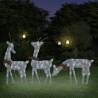 Christmas Reindeer Family 270x7x90 cm Silver Cold White Mesh Colour silver Quantity in Package 3 Number of LEDs 1 