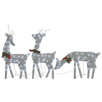 Christmas Reindeer Family - 270x7x90 cm Silver Cold White