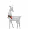 Christmas Reindeer Family - 270x7x90 cm Silver Cold White