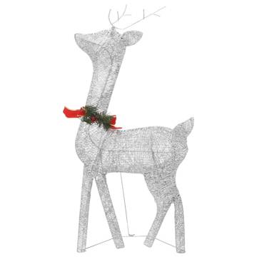 Christmas Reindeer Family - 270x7x90 cm Silver Cold White