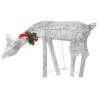 Christmas Reindeer Family - 270x7x90 cm Silver Cold White