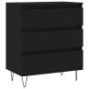 Trendy Black Sideboard 60x35x70 cm - Durable & Stylish