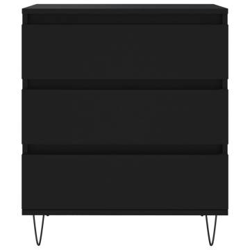 Trendy Black Sideboard 60x35x70 cm - Durable & Stylish