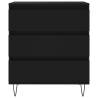 Trendy Black Sideboard 60x35x70 cm - Durable & Stylish