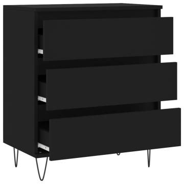 Trendy Black Sideboard 60x35x70 cm - Durable & Stylish