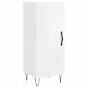 Elegant Highboard High Gloss White - 34.5x34x180 cm