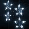 LED Star Curtain Fairy Lights - 200 LED Cold White & 8 Functions