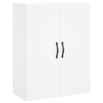 Stylish Highboard in White - 69.5x34x180 cm Engineered Wood