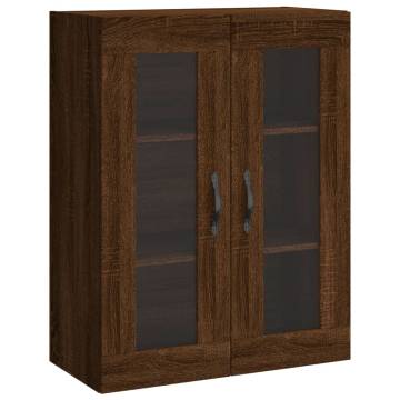 Stylish Highboard Brown Oak - 69.5x34x180 cm | HipoMarket