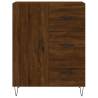 Stylish Highboard Brown Oak - 69.5x34x180 cm | HipoMarket