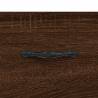 Stylish Highboard Brown Oak - 69.5x34x180 cm | HipoMarket