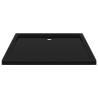 Rectangular ABS Shower Base Tray Black 80x90 cm - Hipomarket