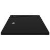 Rectangular ABS Shower Base Tray Black 80x90 cm - Hipomarket