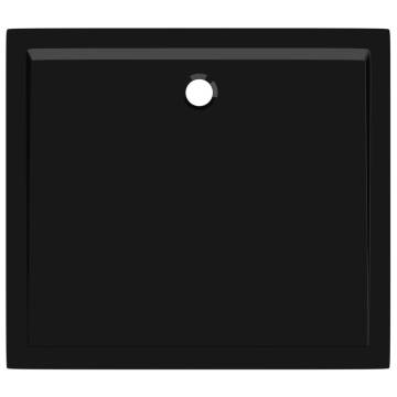 Rectangular ABS Shower Base Tray Black 80x90 cm - Hipomarket