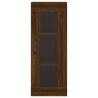 Stylish Highboard Brown Oak - 34.5x34x180 cm Engineered Wood