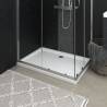 Shower Base Tray with Dots - White 70x100x4 cm ABS | HipoMarket