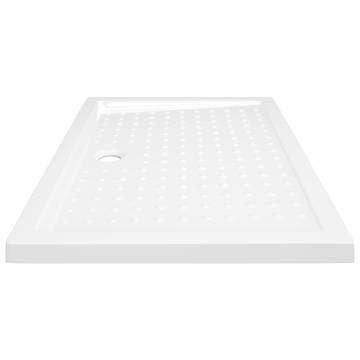 Shower Base Tray with Dots - White 70x100x4 cm ABS | HipoMarket