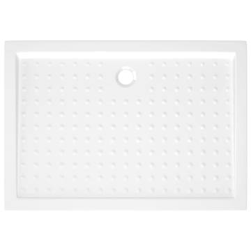 Shower Base Tray with Dots - White 70x100x4 cm ABS | HipoMarket