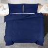 Navy Blue Duvet Cover Set 220x240 cm - Lightweight Microfiber