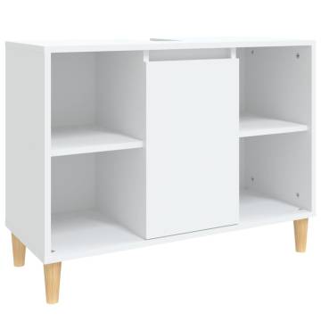 Sink Cabinet White 80x33x60 cm | Durable Engineered Wood