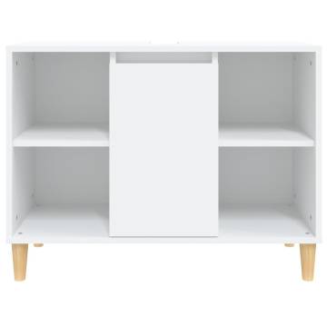 Sink Cabinet White 80x33x60 cm | Durable Engineered Wood