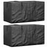 Christmas Tree Storage Bags 2 pcs Black Polyethylene Size 150 x 75 x 75 cm Quantity in Package 2 