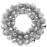 Christmas Wreath Silver 45 cm - Festive Home Decor