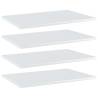 Bookshelf Boards 4 pcs High Gloss White 60x40x1.5 cm Engineered Wood Colour high gloss white Size 60 x 40 x 1.5 cm Quantity in Package 4 