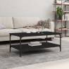 Coffee Table Black 100x55x40 cm Engineered Wood Colour black Size 100 x 55 x 40 cm Quantity in Package 1 