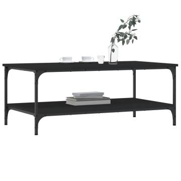 Elegant Black Coffee Table - 100x55x40 cm | Hipomarket