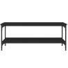 Elegant Black Coffee Table - 100x55x40 cm | Hipomarket