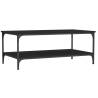 Elegant Black Coffee Table - 100x55x40 cm | Hipomarket