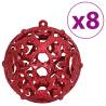 100 Pcs Wine Red Christmas Baubles - Shatterproof Decor