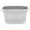 Gastronorm Containers 12 pcs GN 1/6 Stainless Steel - Hipo Market